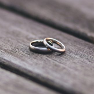 Black and Silver Rings